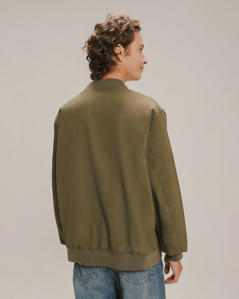 Chamarra Bomber Verde
